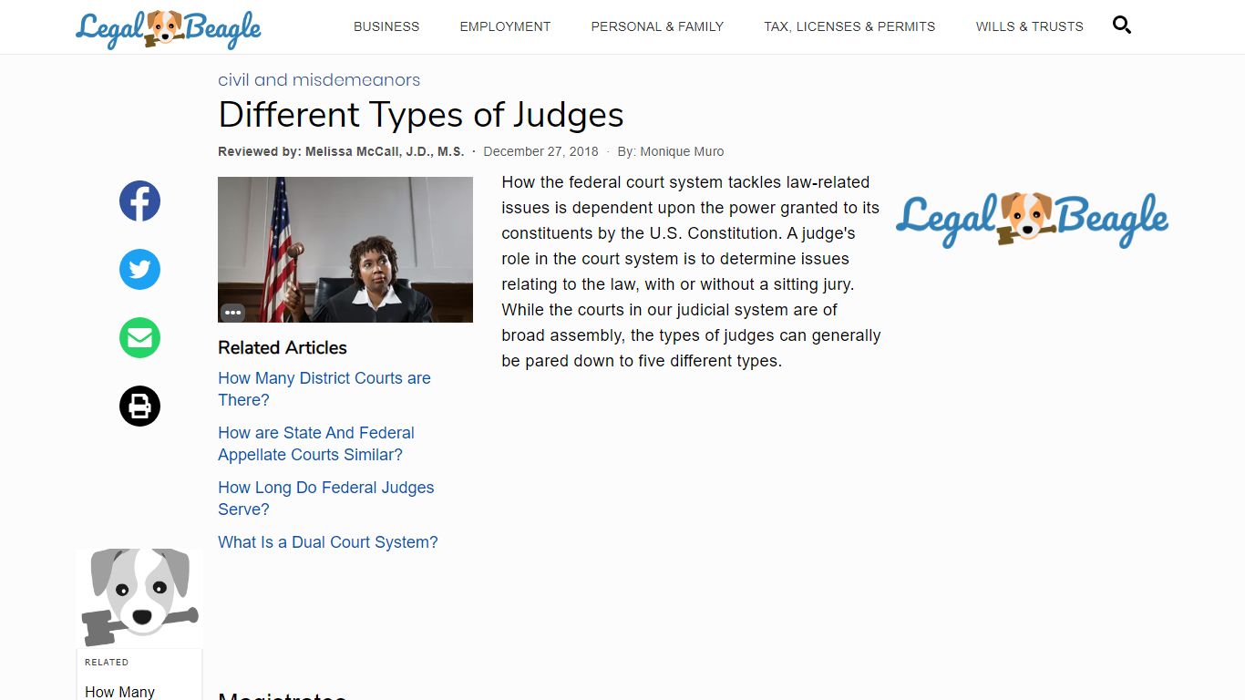 Different Types of Judges | Legal Beagle