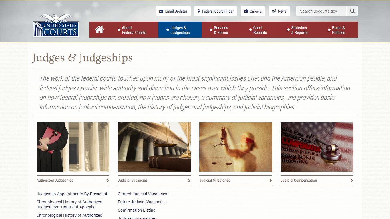 Judges & Judgeships | United States Courts