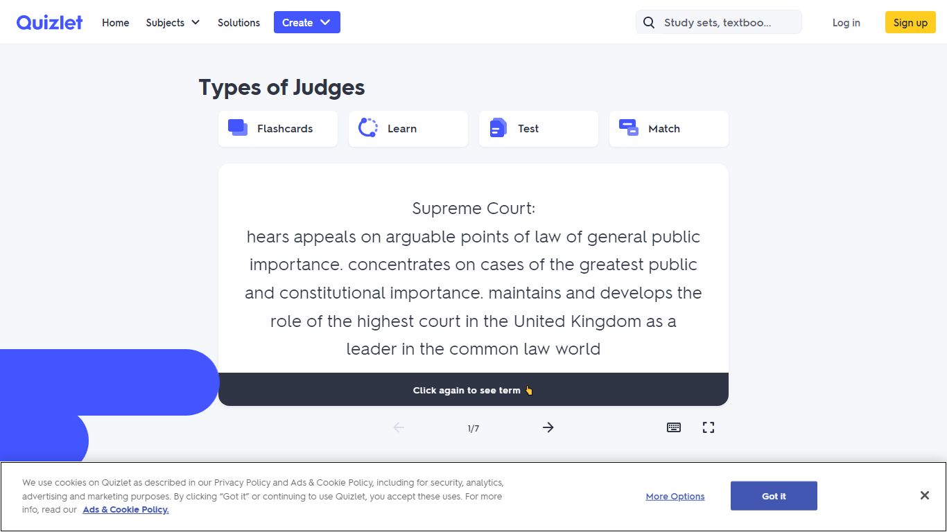 Types of Judges Flashcards | Quizlet